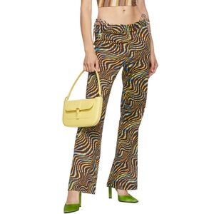 Gimaguas XS brown zebra disco pants